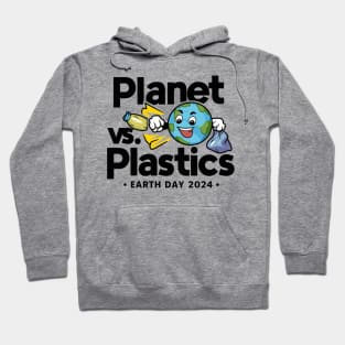 Earth Day 2024 Planet VS Plastics Men Women Kids Cute Hoodie